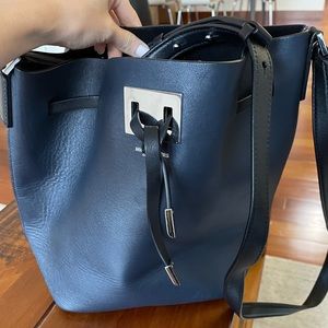 Black/Blue MK side purse